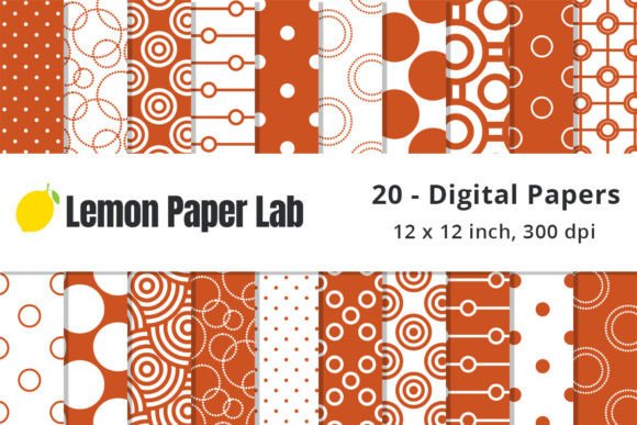 Download Fall Orange Polka Dot Digital Paper - Polka dot digital paper Collection