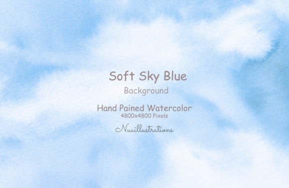 Download Soft Sky Blue Watercolor Background - Blue Collection