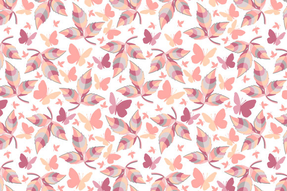Download Simple Pattern with Colorful Leaves - Simple Collection