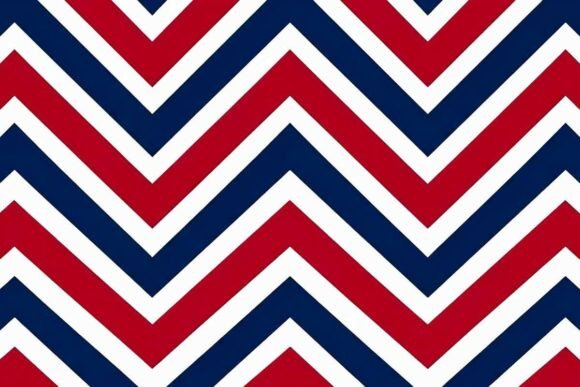 Download Zigzag Stripes Red White and Navy Blue - Blue Collection