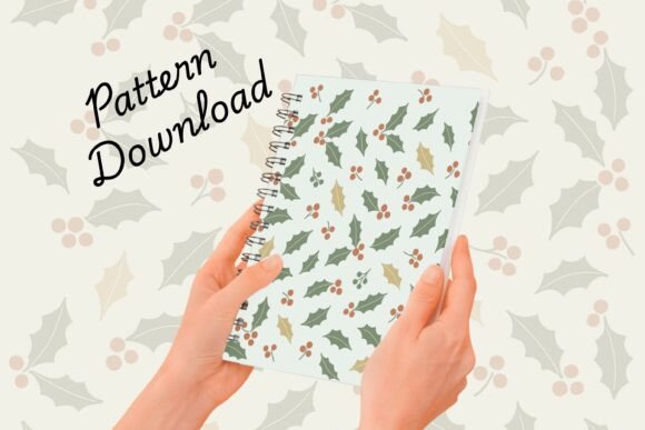 Download Minimal Holly Leaves Pattern - Premium Bundle