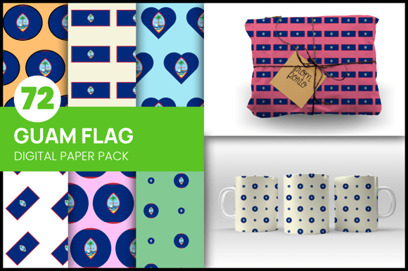 Download Guam Flag Wrapping Paper - Wrapping paper Collection