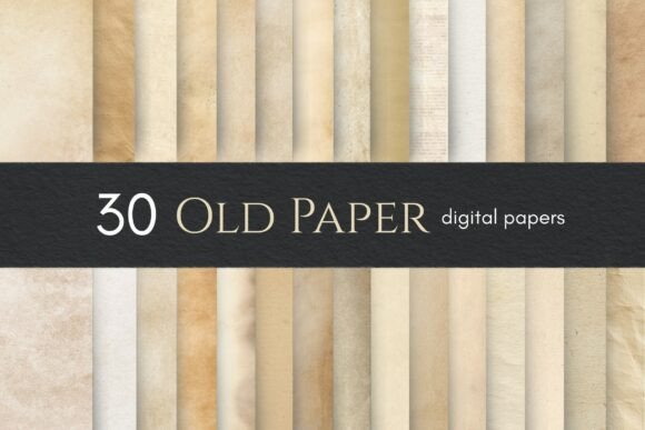 Download 30 Old Paper Textures, Vintage Papers - Textures Collection