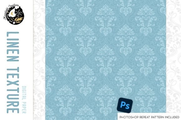 Download Free Blue Linen Digital Paper - Blue Collection