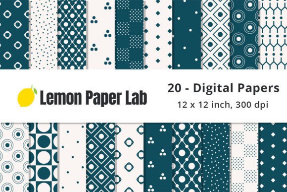 Download Blue Polka Dot Digital Paper Patterns - Blue Collection