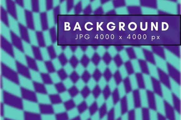 Download Blue Checkered Retro Groovy Background - Blue Collection