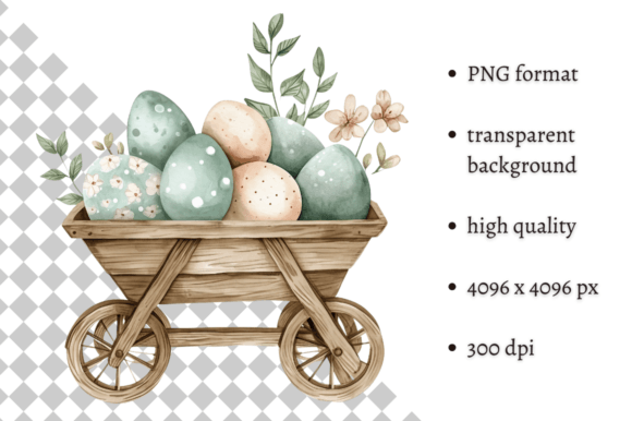 Download Watercolor Blue Easter Illustration PNG - Blue Collection