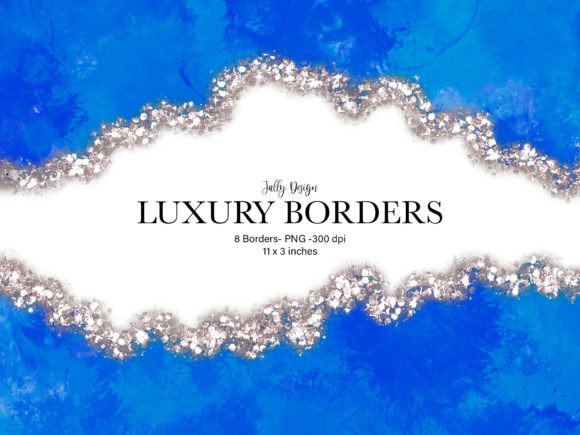 Download Blue and Silver Winter Border Clip Art - Blue Collection