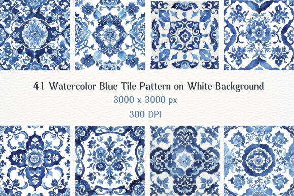 Download 41JPG BLUE TILE on WHITE BACKGROUND - Blue Collection