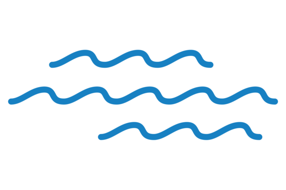 Download Squiggle Wavy Lines. Blue Simple Wiggly - Simple Collection