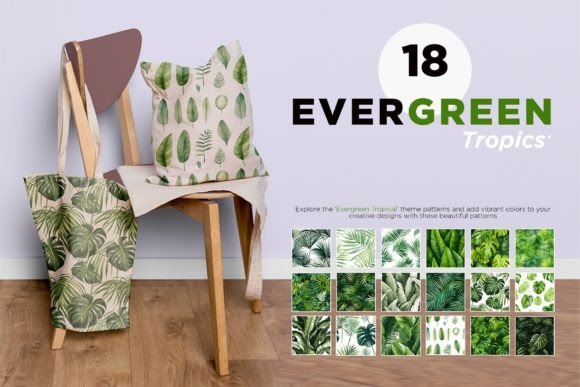 Download Green Tropical Fabric Pattern Bundle - Tropical Collection