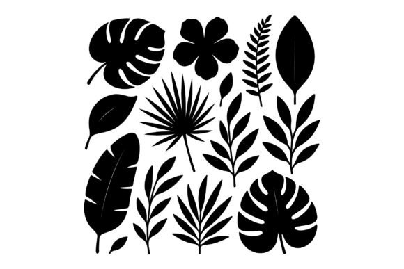 Download Jungle SVG - Tropical Floral Leaves - Tropical Collection
