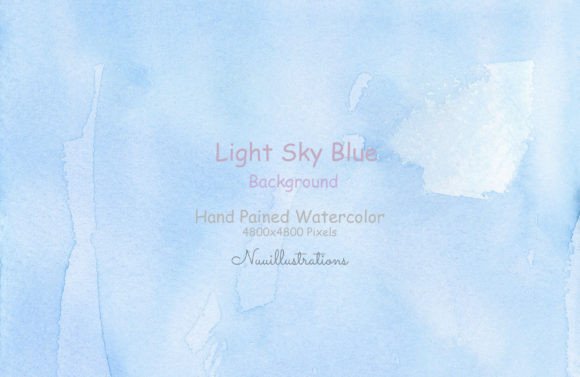 Download Light Sky Blue Watercolor Background - Blue Collection